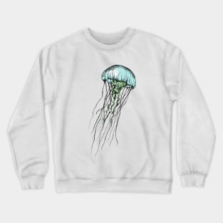 Jellyfish Print Crewneck Sweatshirt